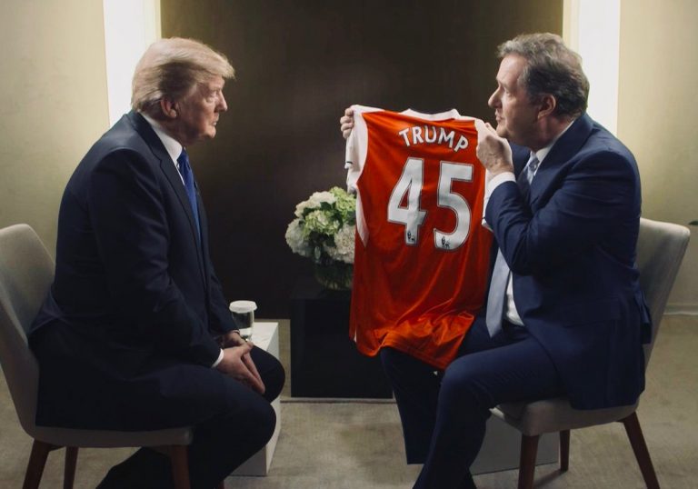 Piers Morgan invites USA president Trump to become Arsenal coach