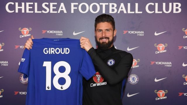 Chelsea confirm signing Oliveir Giroud from Arsenal