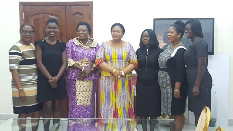 2018 Women’s Afcon LOC pays courtesy call to Ghana’s 1st lady