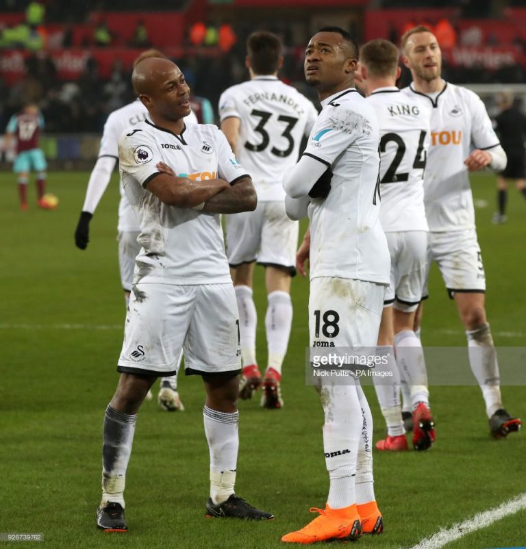 Ayew brothers’ Swansea City relegated, set to play in Championship next season