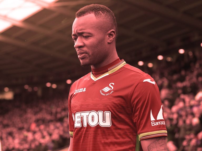 Jordan Ayew sees red card against Huddersfield in Premier League