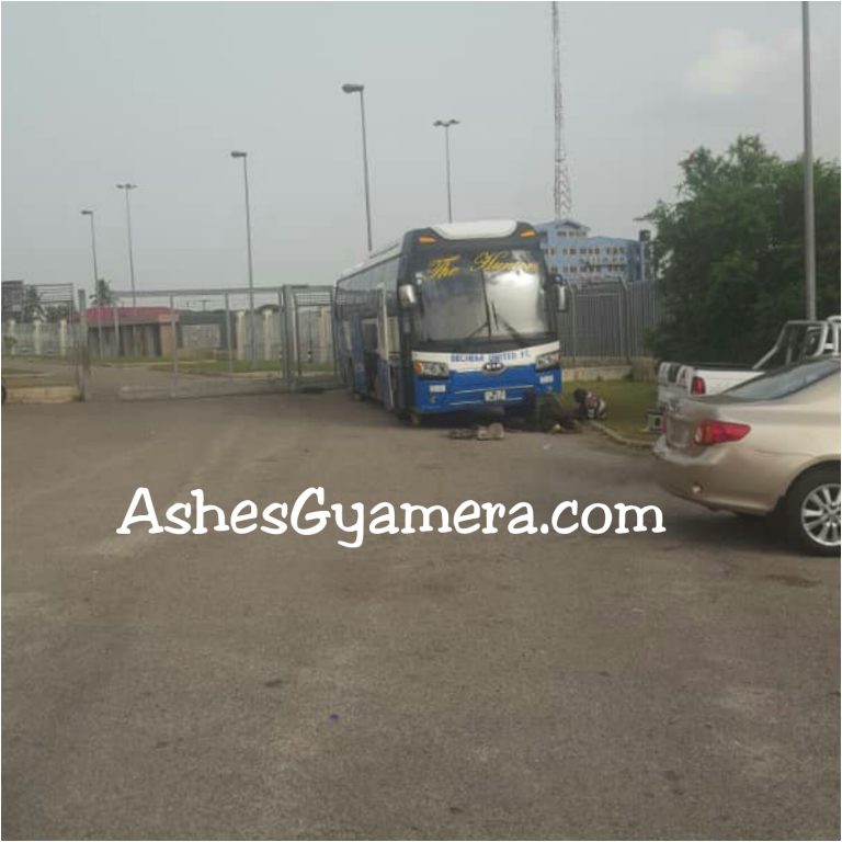 Bechem United team bus breaks down in Kumasi