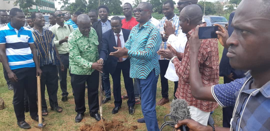 GNPC Foundation cut sod for construction of $250,000 Astro-turf for Bekwai S.D.A Senior High