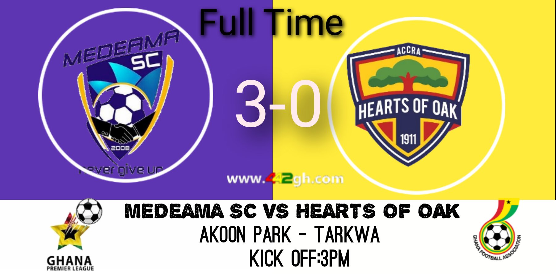 Hearts of Oak whipped in Tarkwa, as Kotoko, Aduana, AshGold, Dreams cruise to the top