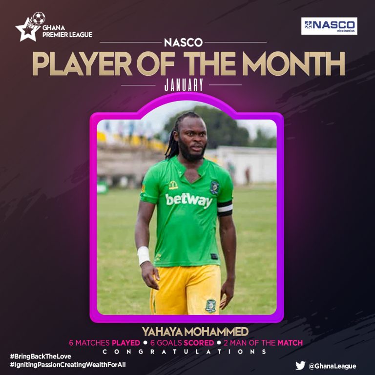 Terminator extraordinaire: Yahaya Mohammed wins Ghana Premier League Player of the Month January