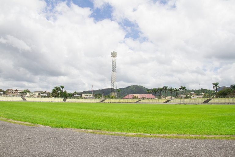 Shocking: Armed robbers steal floodlight cables at Len Clay Sports Stadium