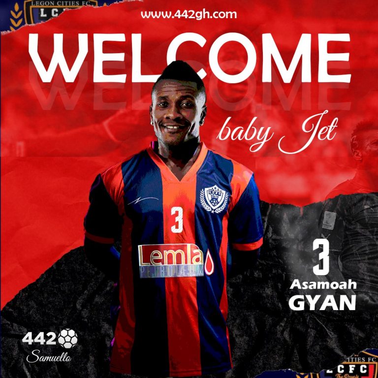 Official: Legon Cities sign Asamoah Gyan and Baba Mahama on transfer deadline day