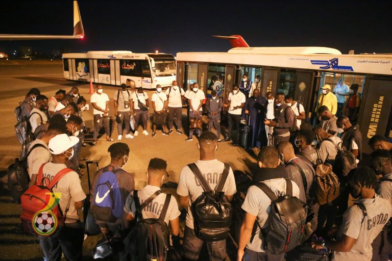 Pictures: Black Stars arrive in Sudan ahead of 2021 Afcon qualifier