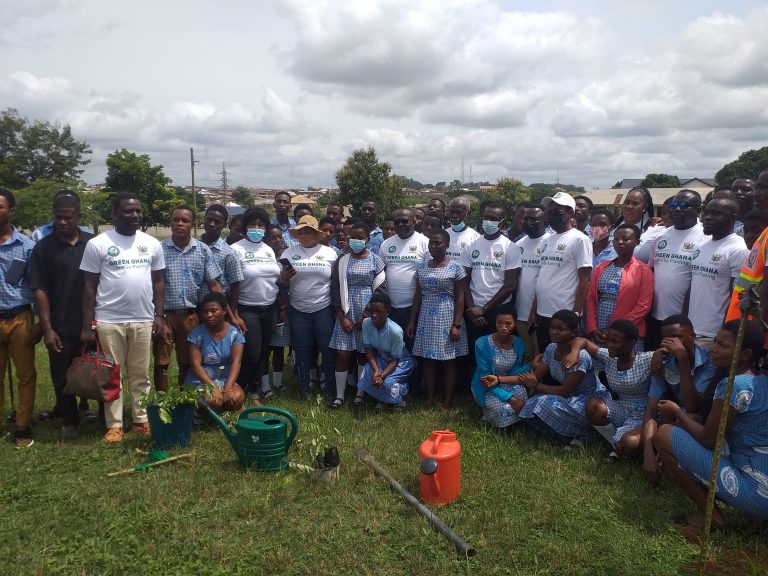 Barekese SHS students join Green Ghana project to plant over 10,000 trees in Atwima Nwabiagya North District