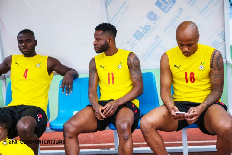 Pictures: Black Stars players train at Cape Coast Sports Stadium ahead of World Cup qualifiers