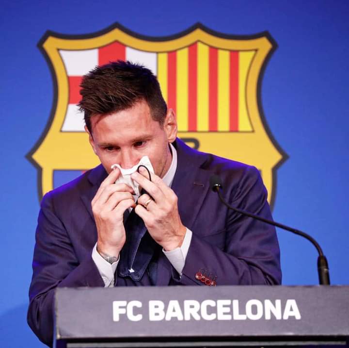 Messi cries on live TV as he bids Barcelona & La Liga farewell