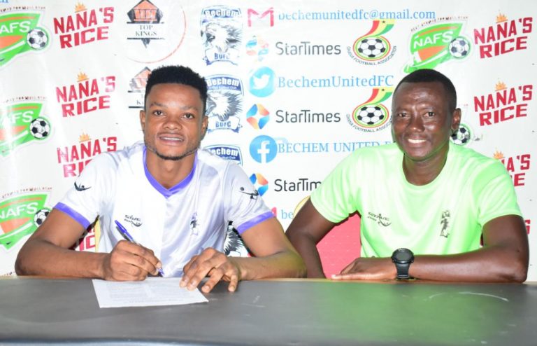 Bechem United sign goal poacher Avornyo for three years