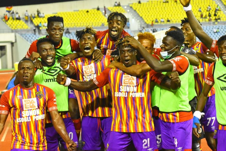 BREAKING NEWS: Hearts of Oak win double after defeating AshantiGold to lift FA Cup