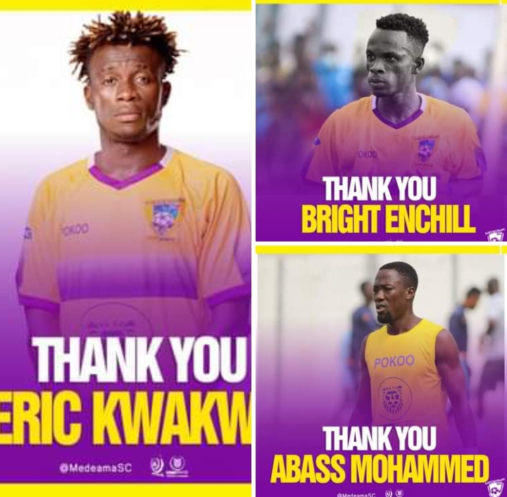 Medeama part ways with Eric Kwakwa and two senior players ahead of new season