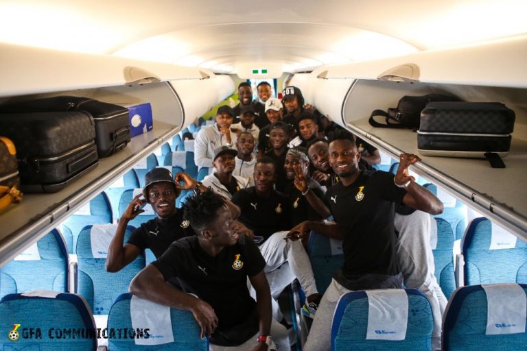 Black Stars arrive in Johannesburg to face Bafana Bafana on Monday