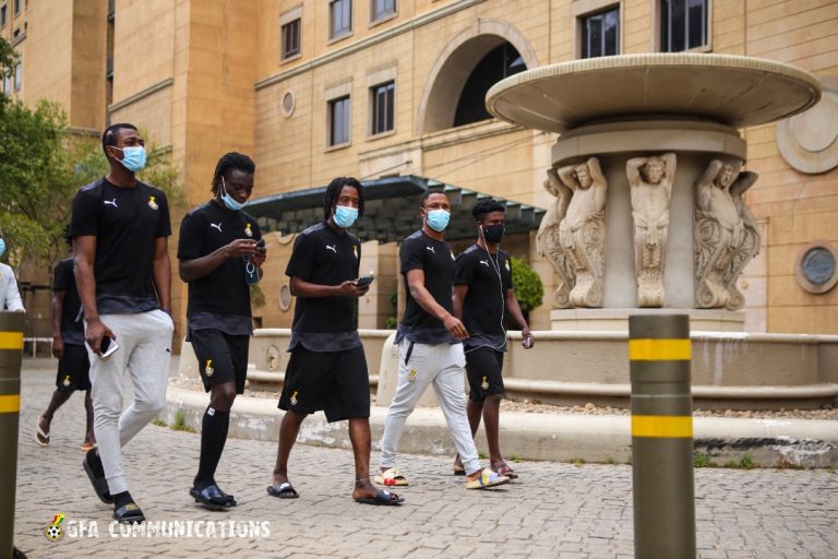 PICTURES: Black Stars take a walk in Johannesburg ahead of World Cup qualifier against South Africa