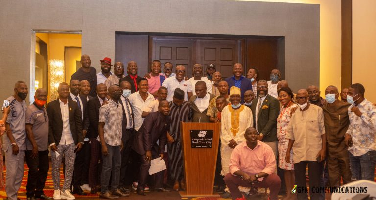 GFA president & Sports minister hold meeting with Abedi Pele & other retired footballers on how to win 2021 Afcon