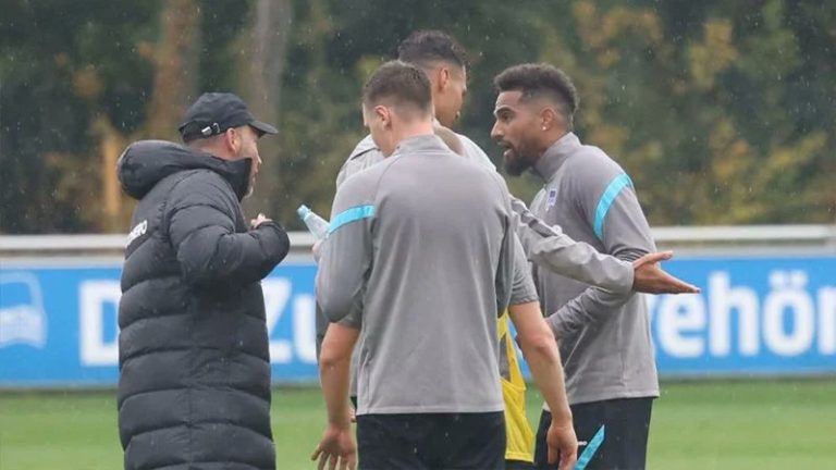 Video: Kevin-Prince Boateng clashes with Hertha Berlin coach at training; nearly traded blows