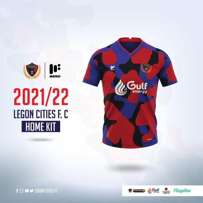 Legon Cities unveil stunning home jersey for 2021/22 Ghana Premier League season