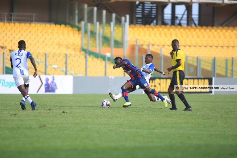 Legon Cities 3-2 R.T.U; Attuquaye’s late strike temporarily sends Royals top of GPL log