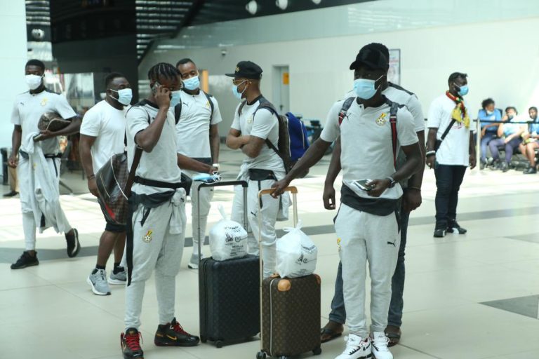 Black Stars depart Ghana to South Africa with 24 players for World Cup qualifiers [Video+pictures]