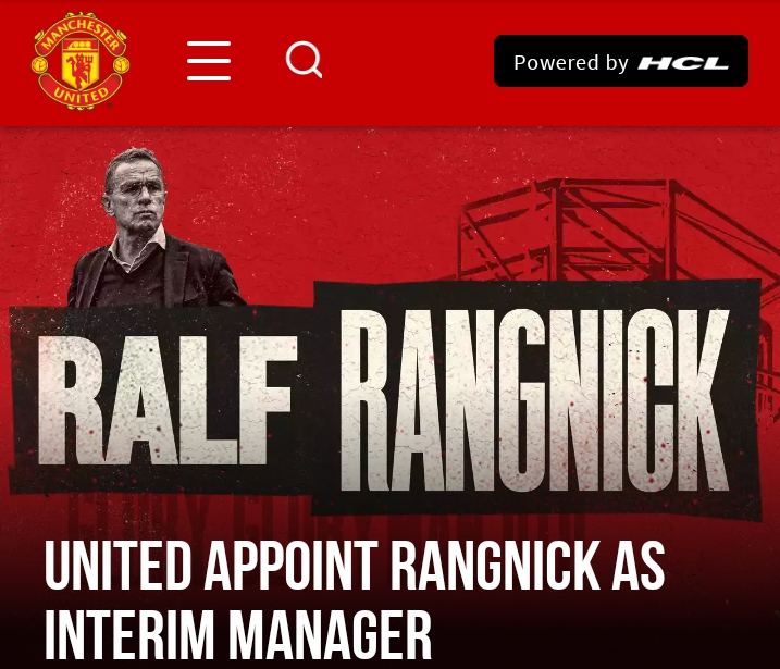 Manchester United appoint Ralf Rangnick as new manager until end of season