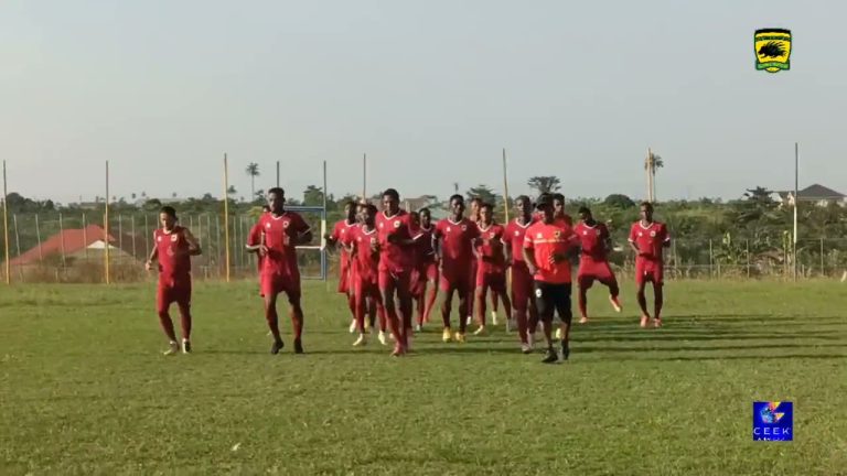 Inside Adako Jachie: Mubarik returns as Kotoko train with 29 players ahead of Karela United clash [pictures+video]