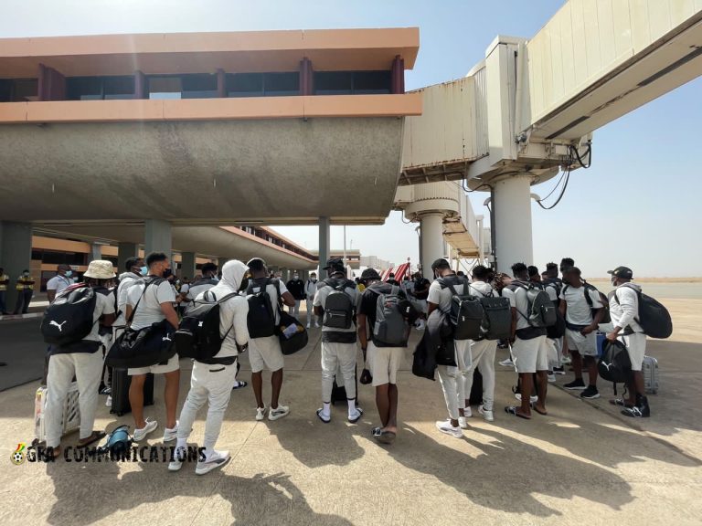 Black Stars nicodemusly arrive in Ghana at 3AM after disgraceful Afcon performance