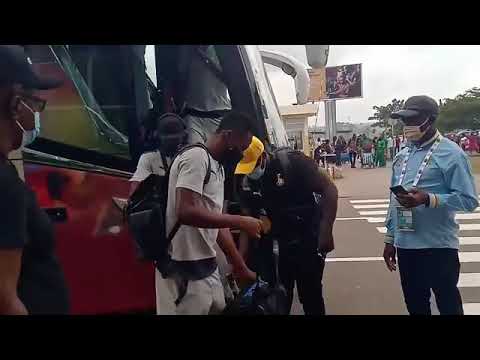 Video: Black Stars leave Yaounde for Garoua ahead of Comoros game; supporters to travel 18 hours