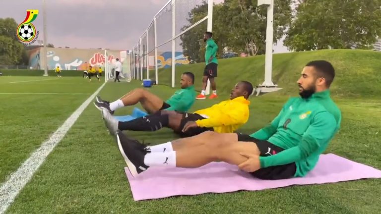 Video: Jordan Ayew & Kofi Kyereh train alone as Black Stars learn new tactics after Algeria defeat