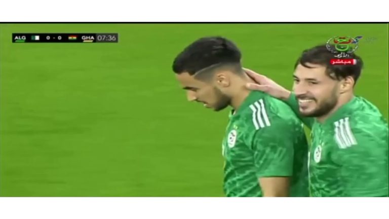 Watch how Adam Ounas dribbled Gideon Mensah to score for Algeria against Ghana in the FRIENDLY game