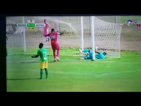 Watch the stupendous header from Cameroonian striker George Mfegue against Aduana Stars