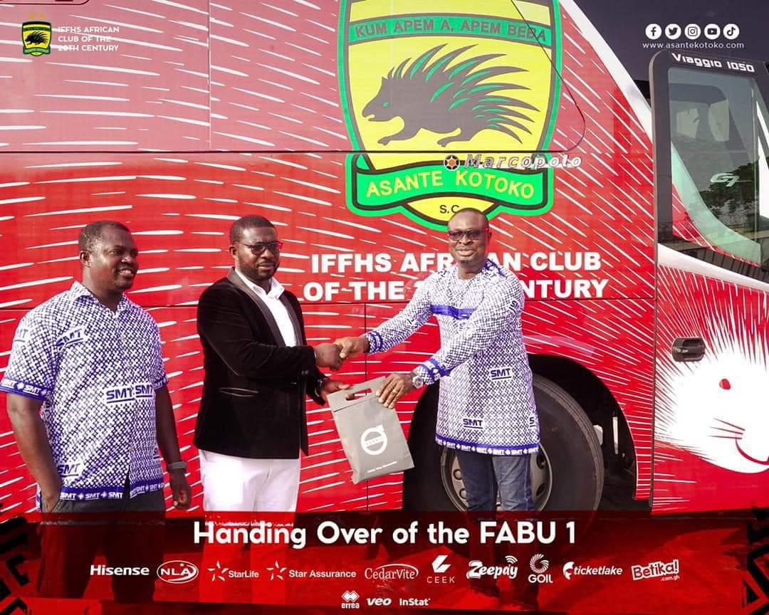 PICTURES: Access Bank hands over new Marcapolo bus to Asante Kotoko