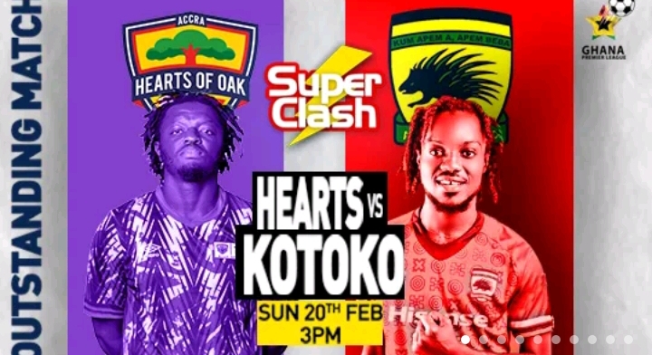 Hearts of Oak & Asante Kotoko release OFFICIAL LINE UP; several changes in starting XI