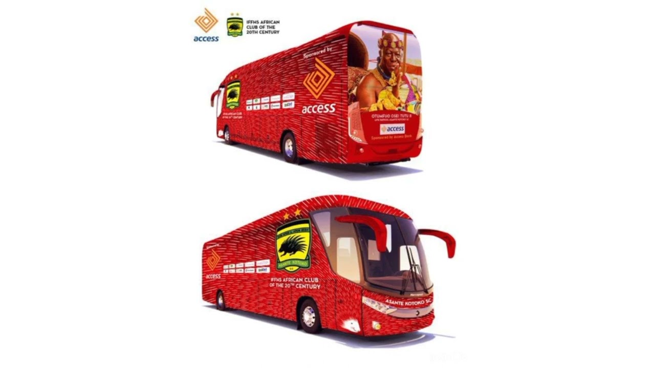 Check the interior decor & facilities of Asante Kotoko’s new Marcapolo bus