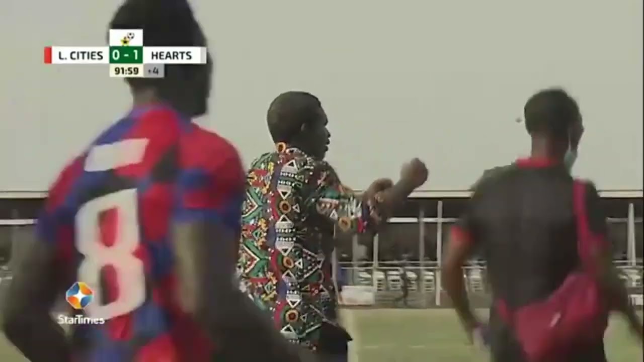 Legon Cities 1-1 Hearts: Watch Osman Amadu’s goal which has put Samuel Boadu’s job on the line