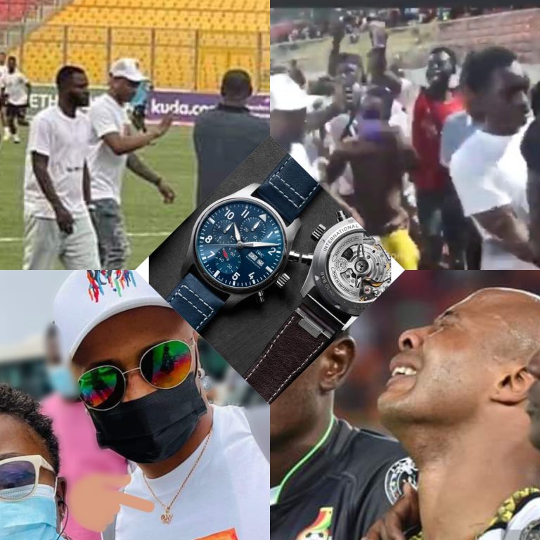 Andre Ayew in ‘pains’ as a fan steals his £20,000 worth of watch & chain in Kumasi [Watch how it happened]