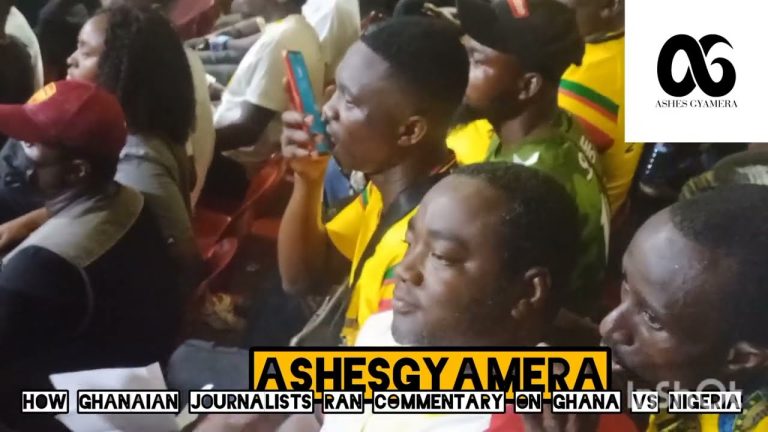 Ghana 0-0 Nigeria: how journalists ran commentary while sweating in packed media centre [VIDEOS]