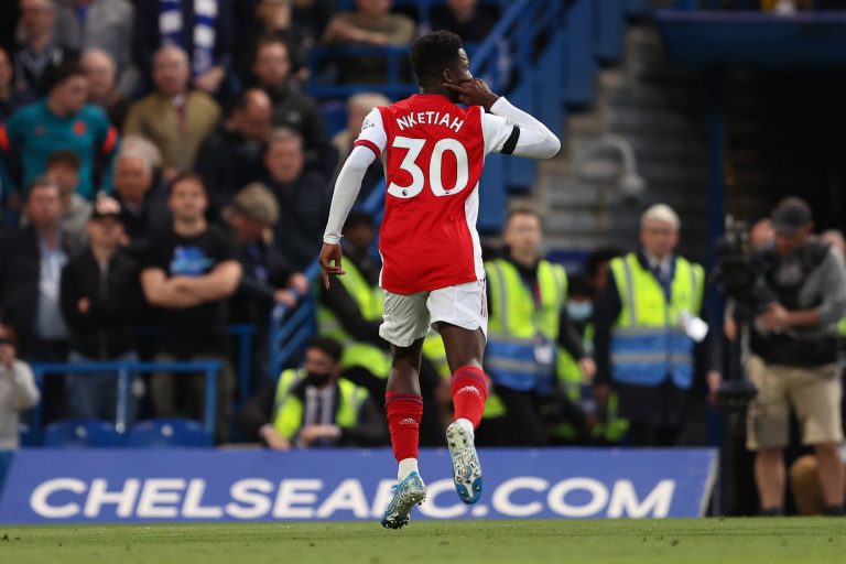 Nketiah scores brace against Chelsea after making bold Ghana decision