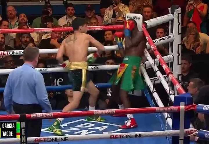 Oscar Dela Hoya’s protege Ryan Garcia beats Ghana’s Emmanuel Tagoe in United States