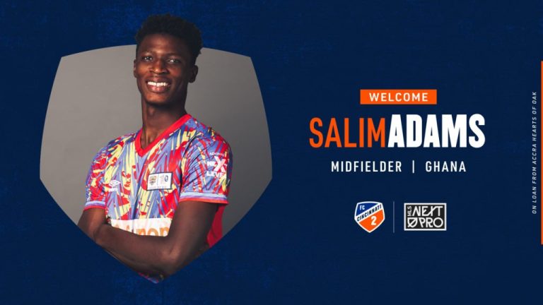 BREAKING NEWS: FC Cincinnati sign Hearts of Oak midfielder Salim Adams on loan