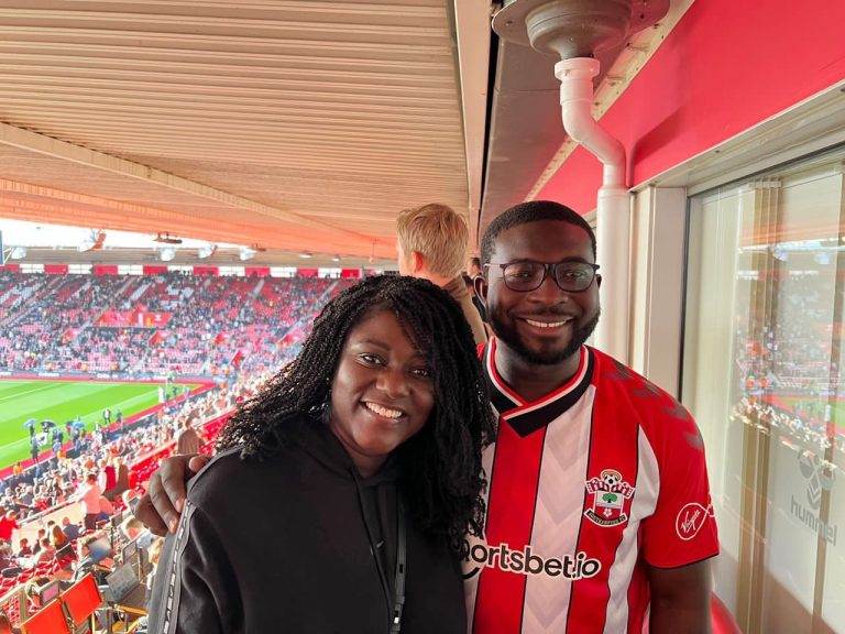 Kotoko CEO Nana Yaw Amponsah watches Southampton vs Liverpool ahead of business meeting