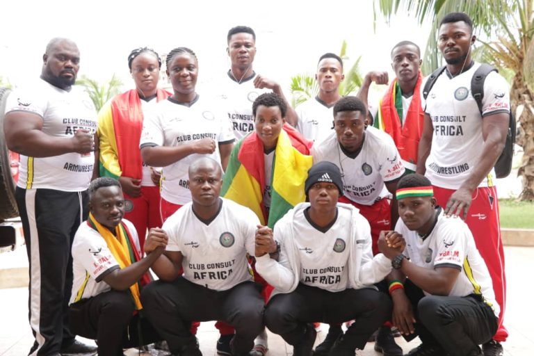 Armwrestling : Team Ghana names squad for 2022 Africa Championship in Nigeria; President Osei Asibey predicts medal haul of 20