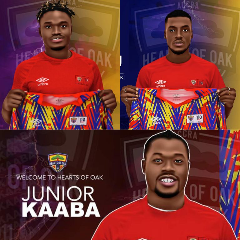 Hearts of Oak unveil Ofori Antwi, Yakubu & Kaaba ahead of new season