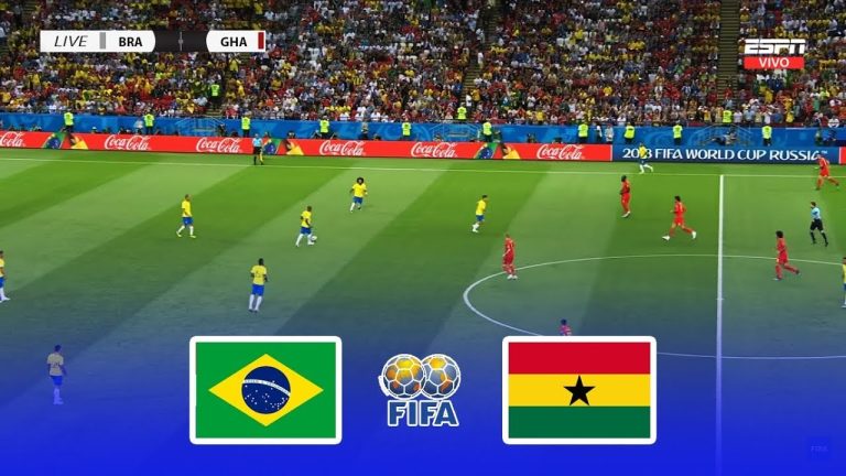 Watch Live: Ghana vs Brazil in France