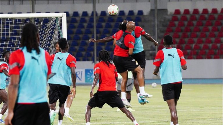 Video: Watch Black Stars final training ahead of of Comoros clash; Andre Ayew to play?