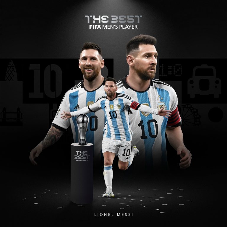 Lionel Messi crowned winner of FIFA Football Awards 2023 in London