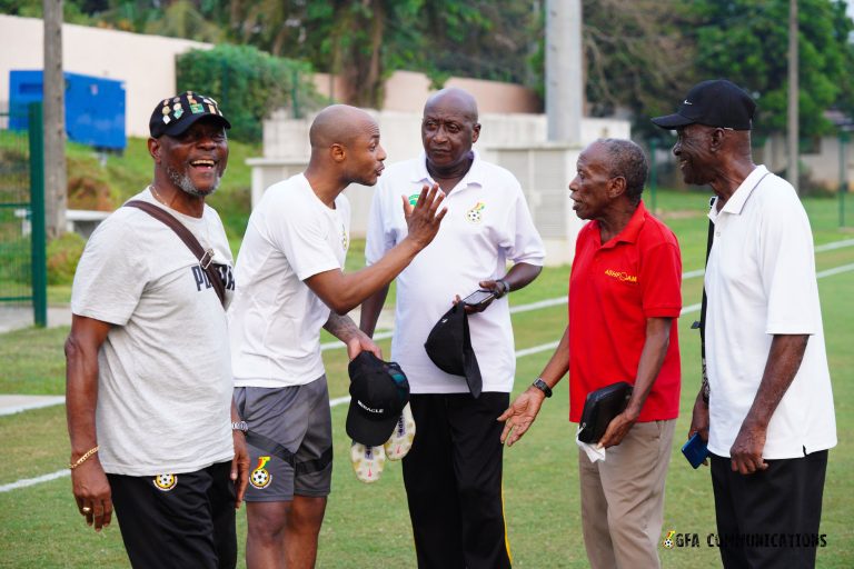 Former Ghana superstars visit Black Stars camp ahead of Mozambique clash on Monday