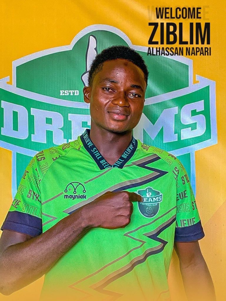 Dreams FC sign midfielder Ziblim until 2028