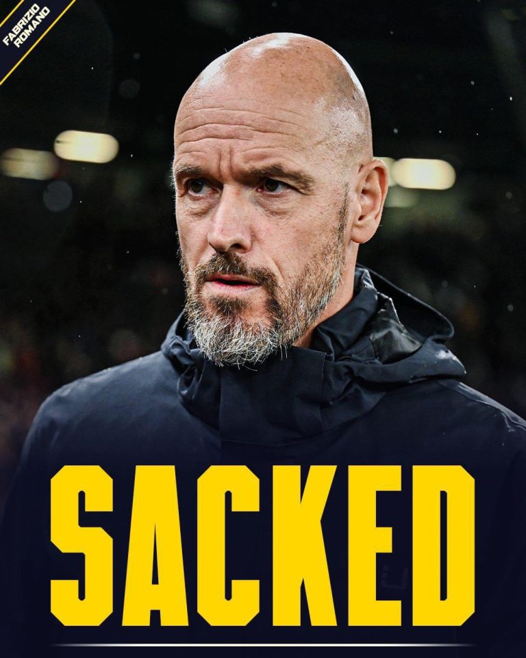 Breaking News: Manchester United sack Erik Ten Hag